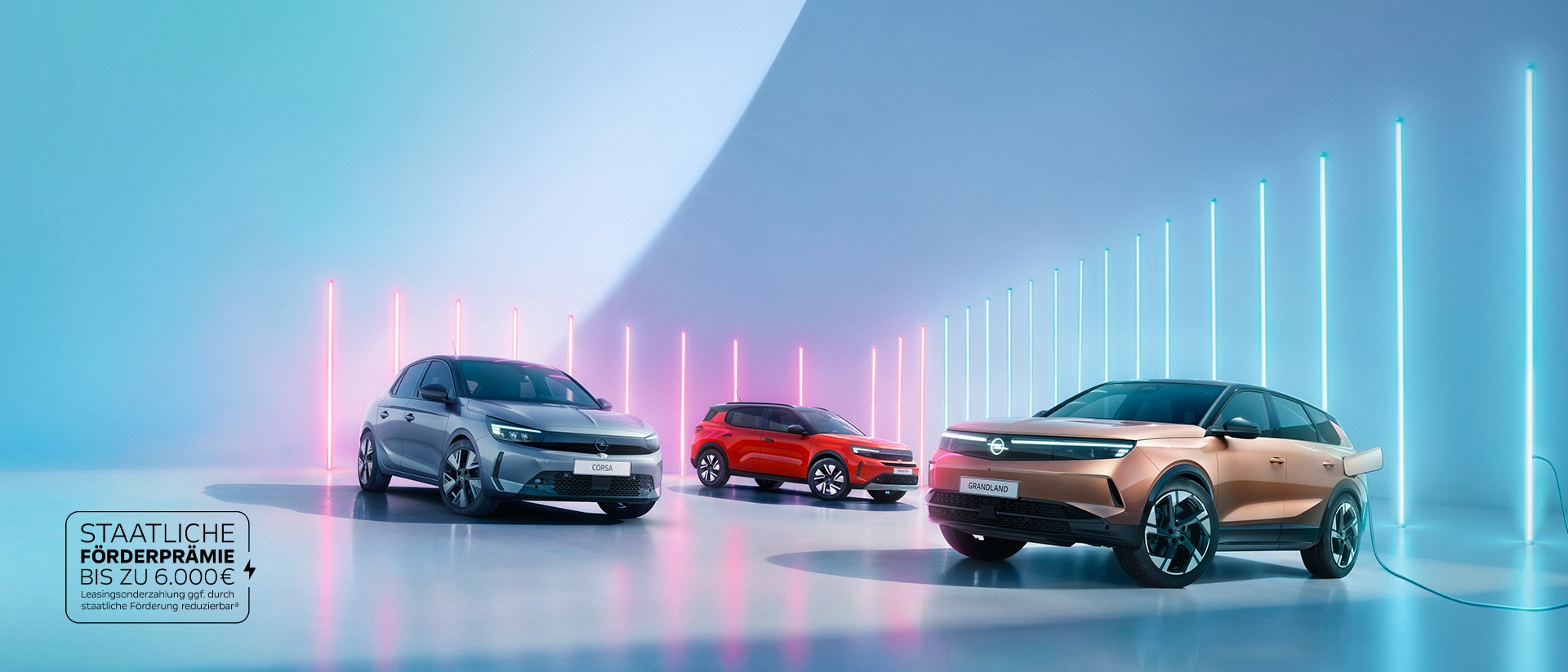 Opel Corsa, Frontera und Grandland als Elektromodelle